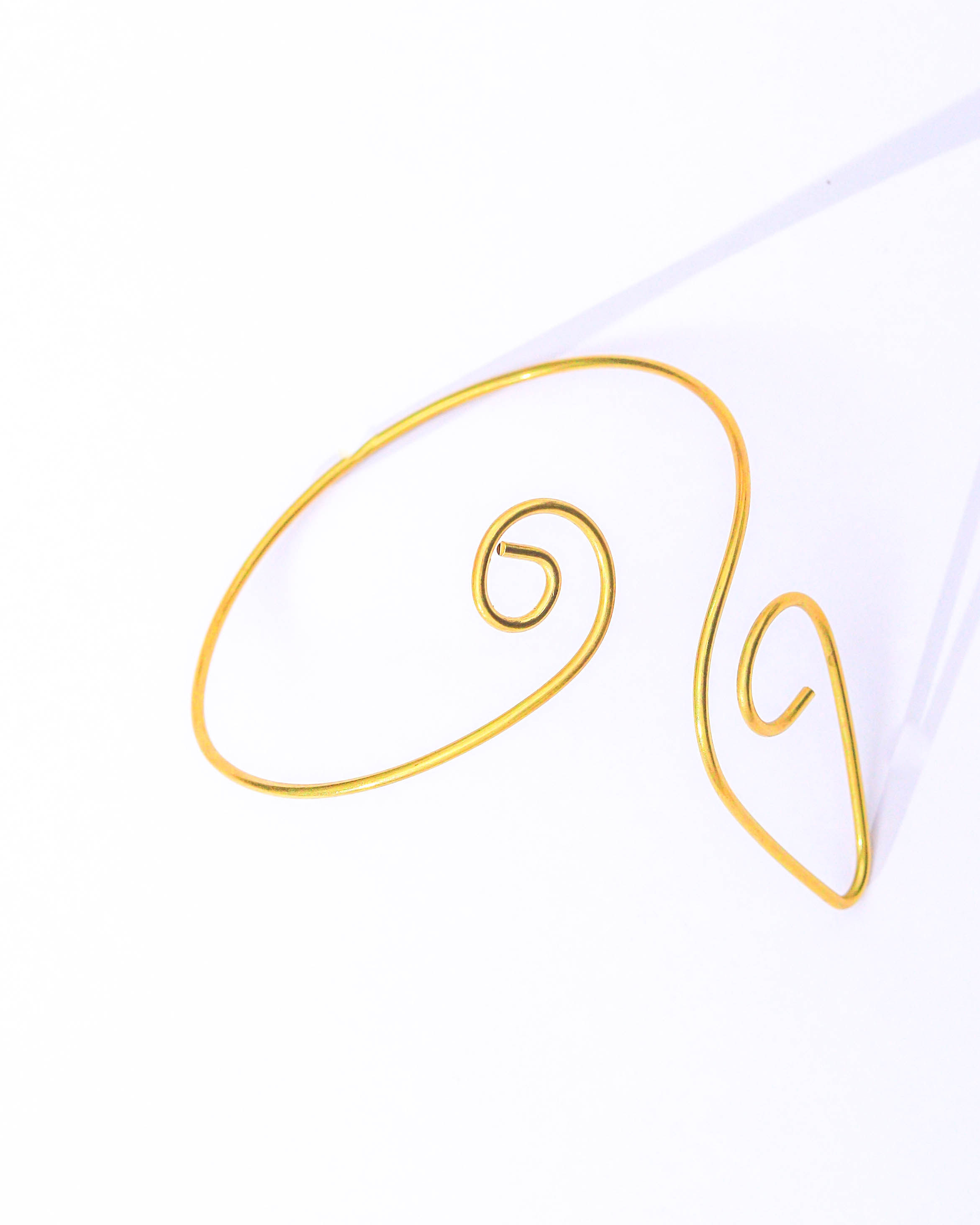 Brass Paisley Scroll Armlet