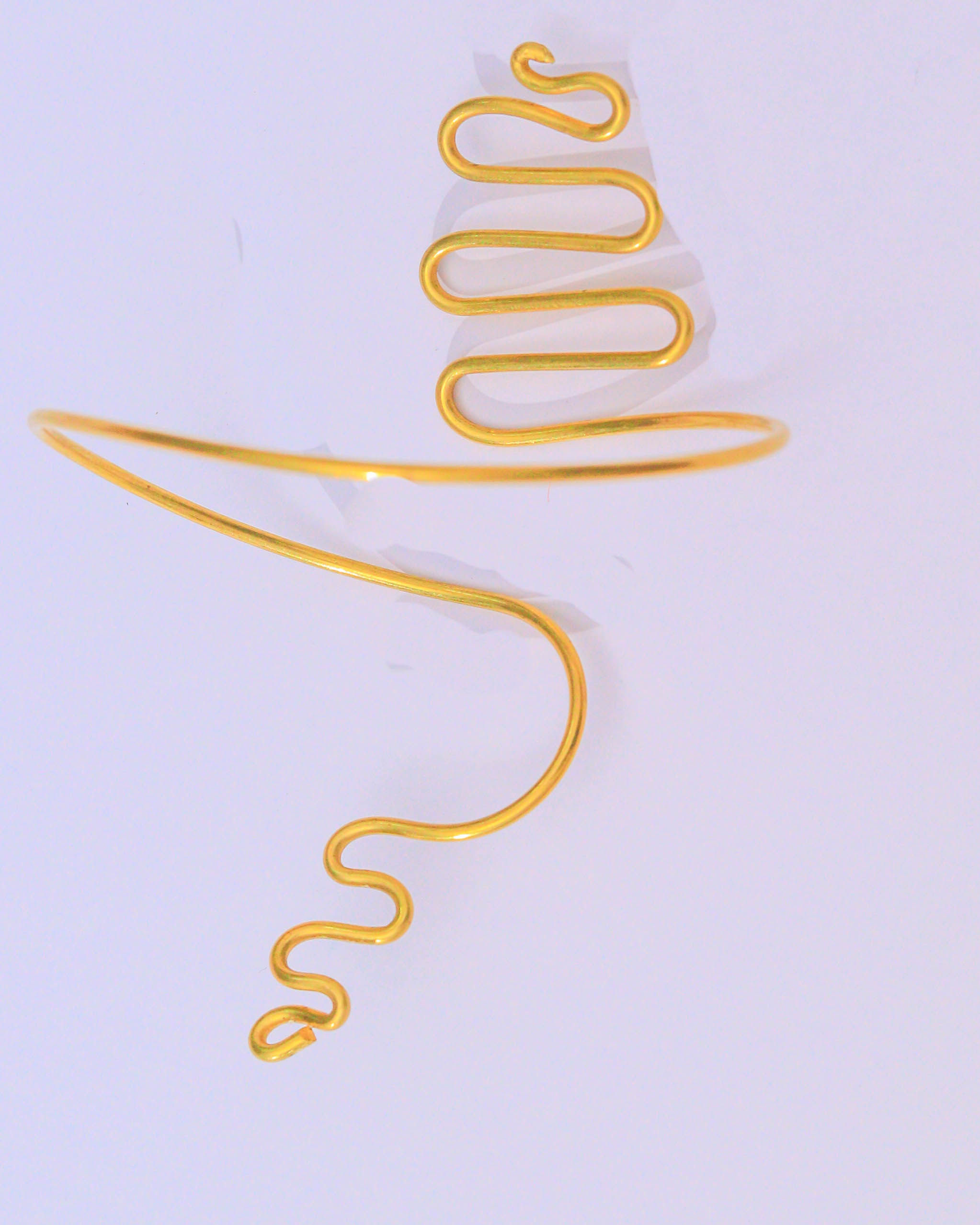 Brass Serpentine Coil Armlet
