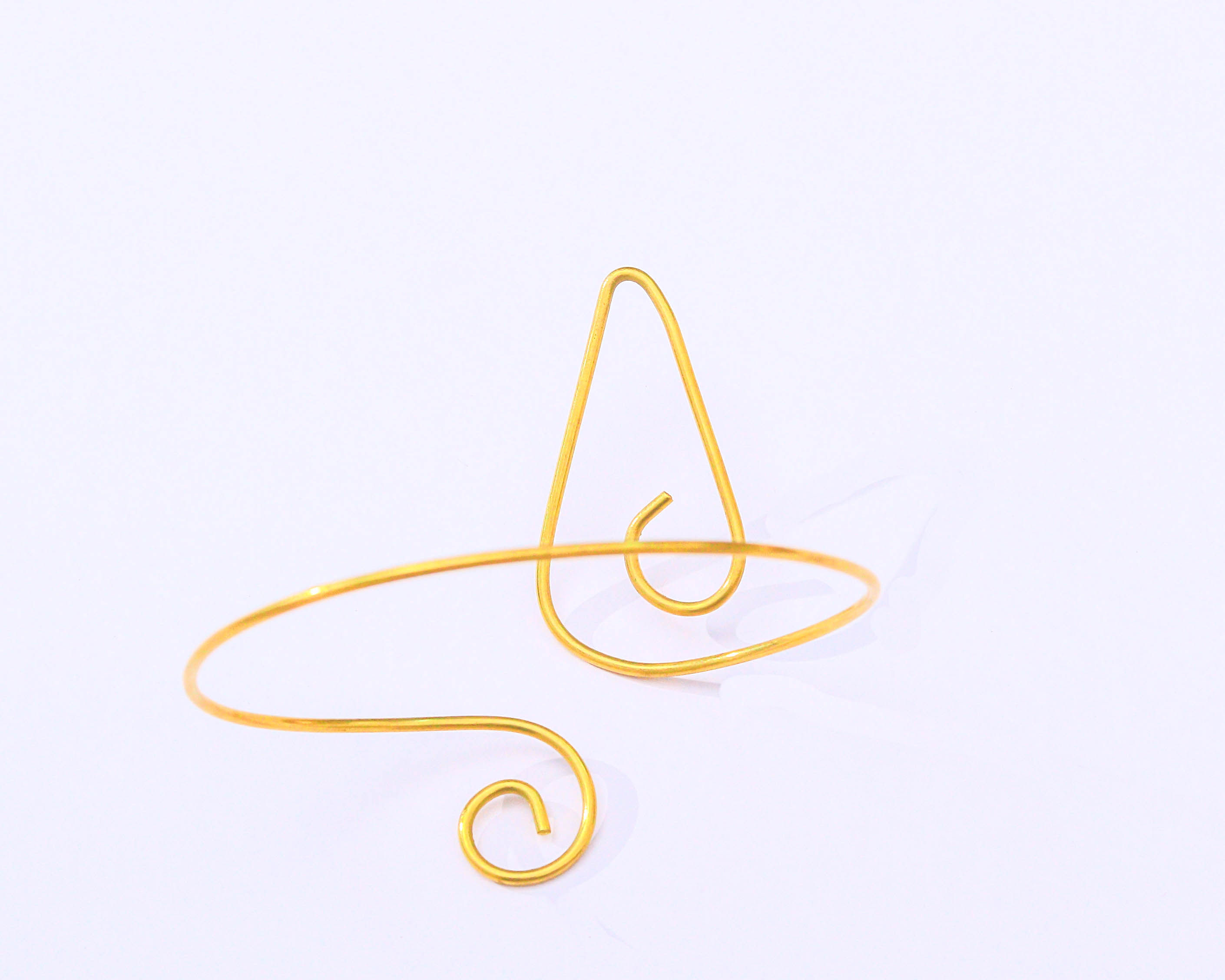 Brass Teardrop & Scroll Armlet