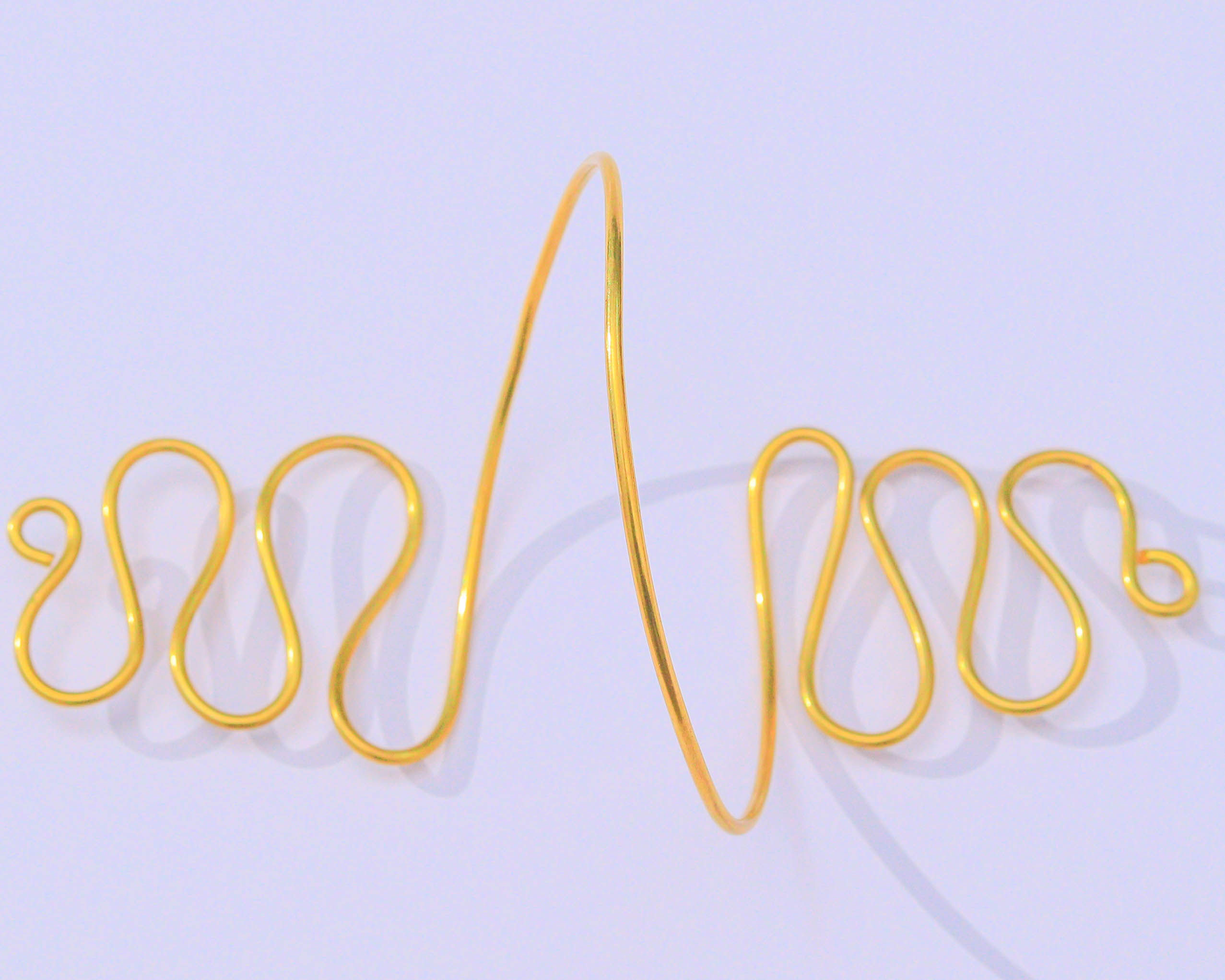 Brass Zigzag Wave Armlet